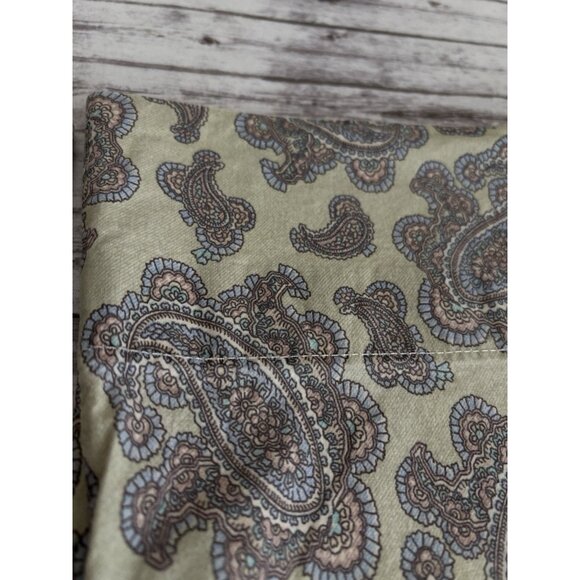 Ralph Lauren Standard  Studio Paisley Yellow Cotton Pillowcases PAIR - Picture 3 of 6